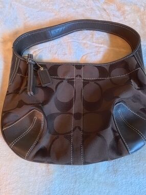 Coach 11289 Brown Signature Hobo Bag